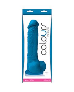 Colours pleasure dildo 8 inch azul