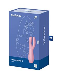 Satisfyer Threesome 3 Vibrador Rosa - 3 Motores Potentes