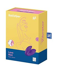 Satisfyer Love Riot Vibrador de Dedo Morado - Potente y Versátil