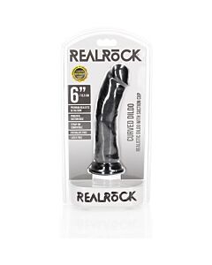 RealRock - Pene Realístico Curvado con Ventosa - 6''/ 15,5 cm