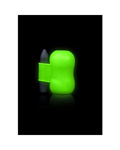 Ouch! Masturbador con Vibrador Fluorescente - Glow in the Dark