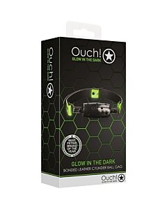 Ouch! Mordaza Cilíndrica Brilla en la Oscuridad | Sex Shop