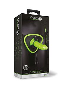 Ouch! Arnés con Strap-On y Brillo en la Oscuridad - Glow in the Dark
