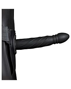 Ouch! Strap-On Hueco Trenzado Negro 8'' - Sex Shop