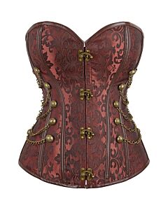 Corset Marrón "SteelFlex" XL