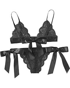 Encaje Noir - Set Lencería Lacitos