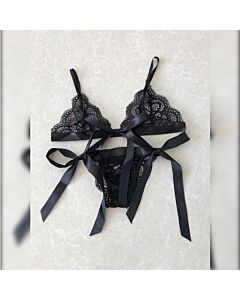 Encaje Noir - Set Lencería Lacitos
