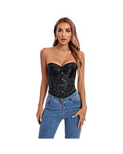 Corset Noir Steelboned 2XL