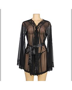 Picardías Malla Negra XL-XXL - Sensualidad XL