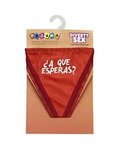Tanga Divertida Roja