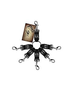 Anilla con enganches de piel