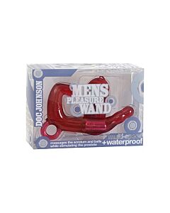 Men pleasure wand - vibrador masculino rojo