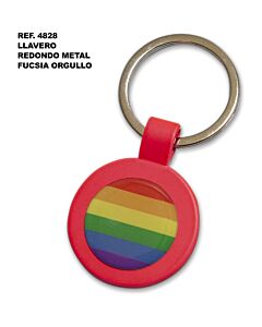 Llavero Pride Metal Fucsia