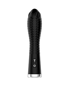 Midnight Magic Twirling Twilight - Vibrador flexible con patrón de diamante