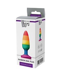 Arcoíris Anal Plug Mediano Rainbow Love