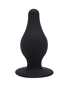 Plug Love Negro - Silicona Dual Density con Ventosa
