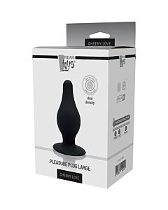 Plug Love Negro - Silicona Dual Density con Ventosa