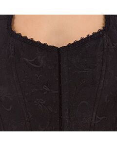 Corset Metálico Negro Seductora Nocturna