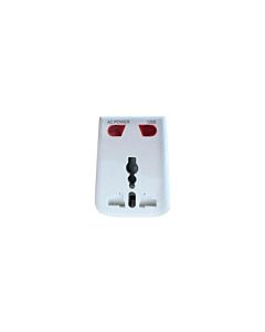 Adaptador Viaje Cuadrado con 1 Toma USB 7hsevenon Elec