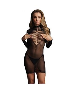 Vestido Sensual Rejilla - Negro