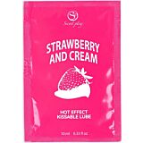 Lubricante Secretplay Fresas & Nata 10 ml - Uso dual