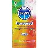 Preservativos SKINS Pack 8 con Sabores Divertidos