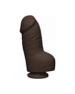 Fat d - pene realístico ultraskyn 20cm - chocolate