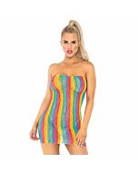 Leg avenue vestido de tubo multicolor talla unica