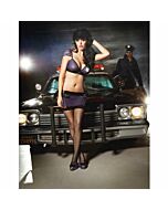 Baci media alta negra de red