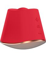 Dazzling estimulador de clítoris con rotación - rojo