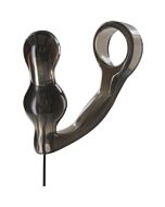 Manpower plug con anillo para el pene y mando transparente