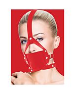 Ouch leather mordaza rojo con ajustes