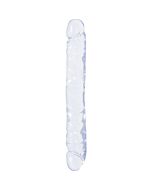 Crystal jellies pene doble 30 cm transparente