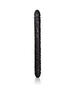 Black jack pene doble realístico 46cm - negro