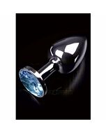 Plug anal jewellery small plata / azul