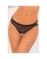 Exquisite trap braguita con abertura - negro