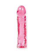 Crystal jellies pene realistico de gelatina 20 cm rosa