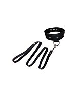 Correa y collar de cuero