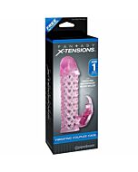 Xtensions funda vibrador pareja cage rosa