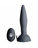 Plug anal de silicona - turbo ass spinner co control remoto - negro