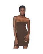 Vestido opaco microfibra - beige