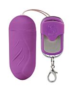 Shots ribbed huevo control remoto lila 100 silicona