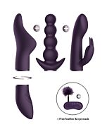 Pleasure kit  6 vibrande clitoris - purpura