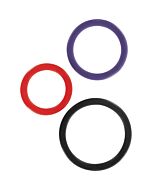 Triple anillos multicolor