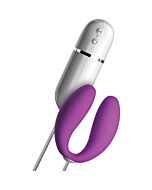 Crush snuggles vibrador para parejas morado