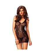 Leg avenue mini vestido negro con lunares