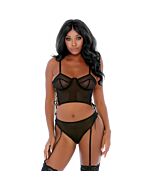 Ring me up bustie conjunto negro