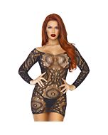 Vestido Noir Crochet
