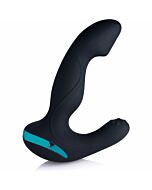 Mega maverick 10x estimulador de prostata vibratorio rotativo - negro