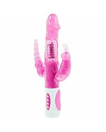 Vibrador Tri-Bunny Giratorio